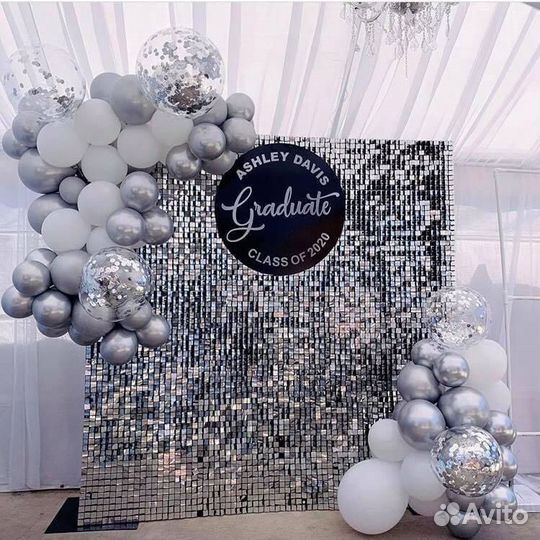 Фотозона с пайетками