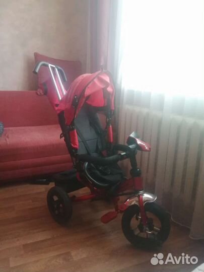 Велосипед коляска с ручкой