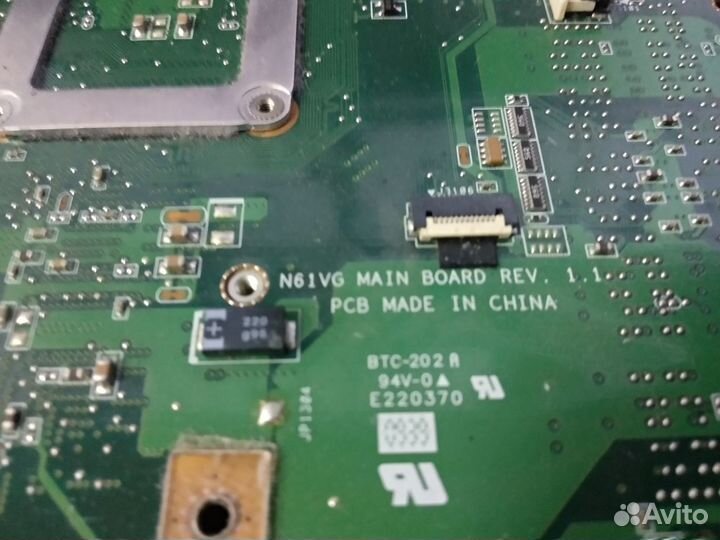 Мат плата N61VG main board REV. 1.1 донор