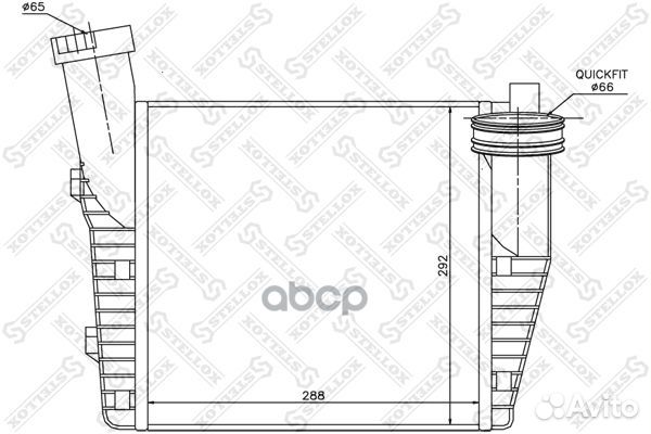 Радиатор 1040074SX 1040074SX Stellox
