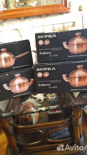 Кастрюли из нержавеющей стали с медным покрытием