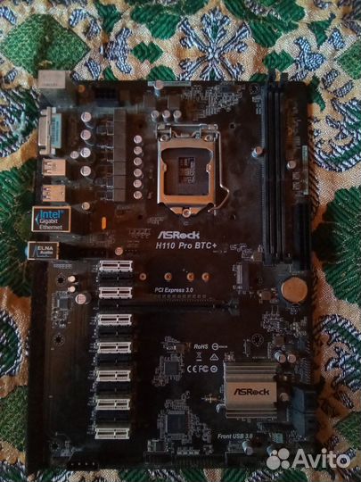 Материнская плата Asrock H110 Pro btc+