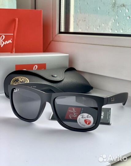 Очки ray ban justin polaroid полароид