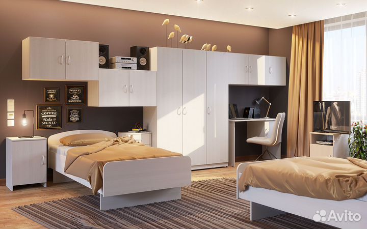 Мебель (кровать,тумба,шкаф для номера)