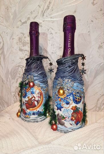 Декупаж бутылок