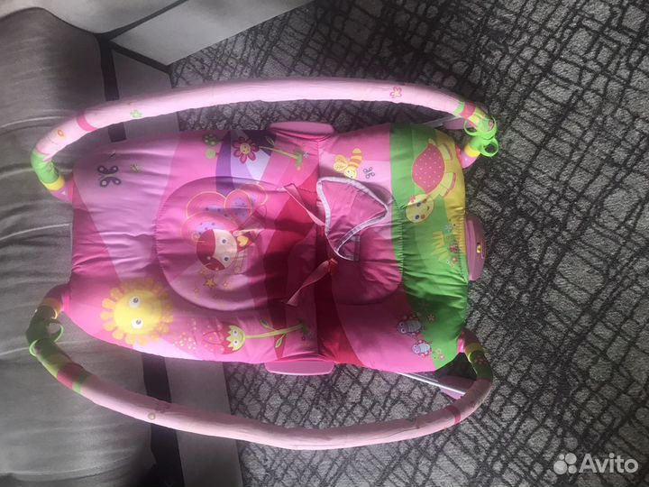 Шезлонг и развивающий коврик тини лав