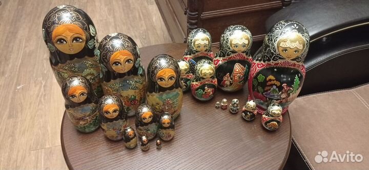 Русские матрёшки состоит комплект из 10 шт