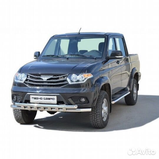 Защита перед. Труба двойная. УАЗ Патриот RS