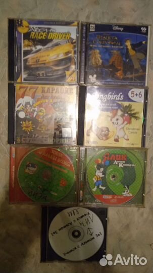 Детские мультфильмы, игры на CD и DVD