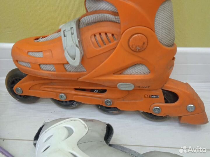 Роликовые коньки детские раздвижные
