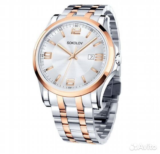 Мужские стальные часы Sokolov(Citizen) новые