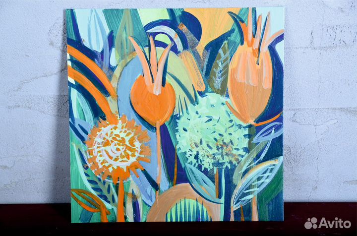 Парные декоративные интерьерные картины. Оригинал