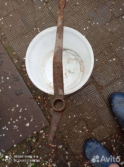 Стрелка от больших старинных часов 50см