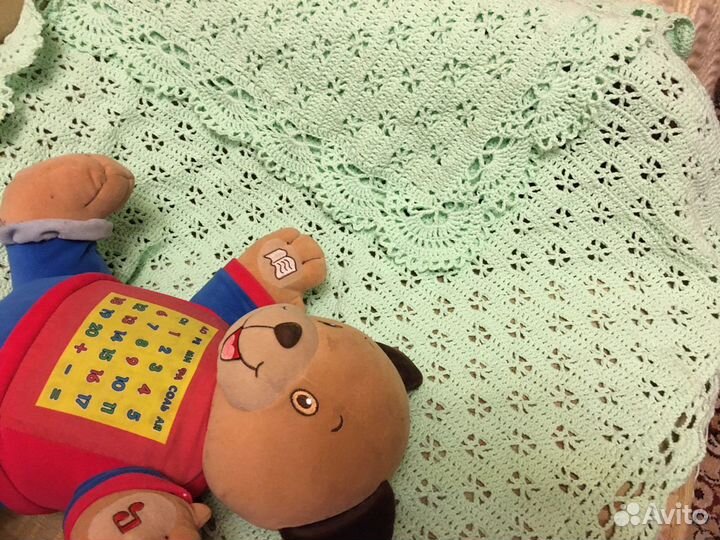 Плед детский вязаный