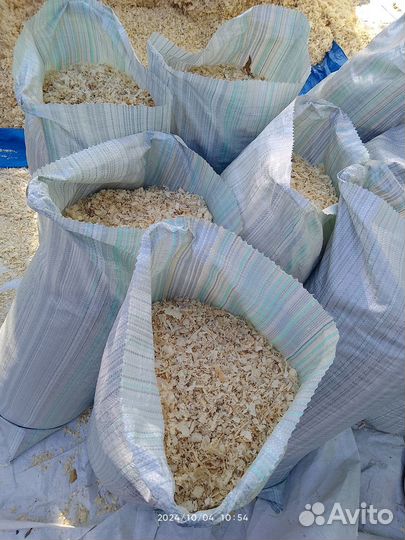 Опилки стружка в мешках
