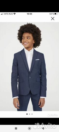 Пиджак школьный на мальчика 164 см H&M
