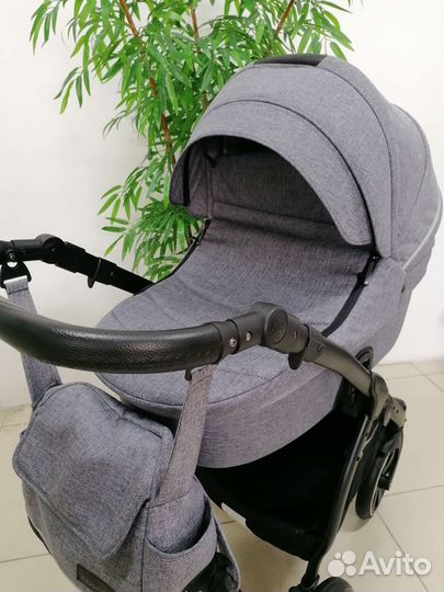 Коляска 3в1 Noordi Fjordi (графит/лен)