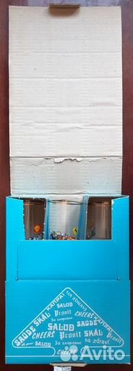 Бокал. Стекло. Богемия. formula1. 6 штук