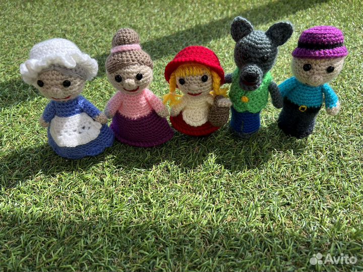 Вязаный пальчиковый театр «Красная шапочка»