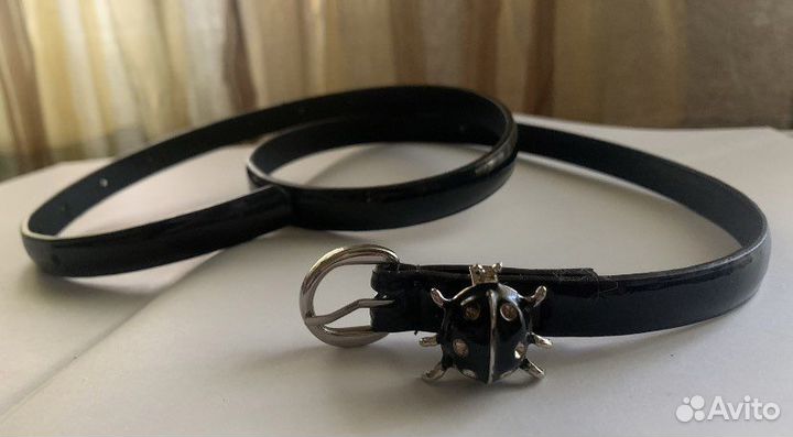 Ремень женский лакированный 100см