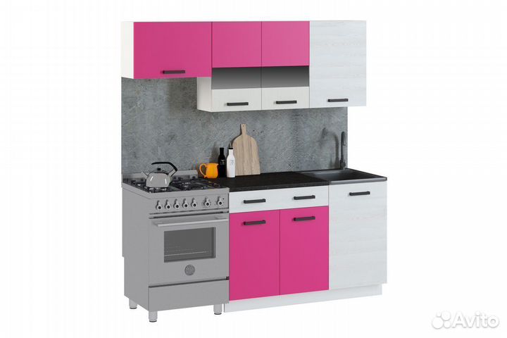 Кухонный гарнитур София Мини Mix стекло