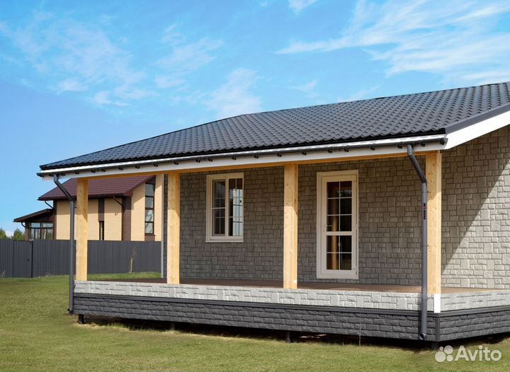 Водосток пластиковый графит Гранд Лайн / Истра