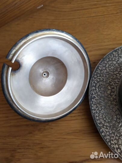 Икорница СССР Индия мельхиор