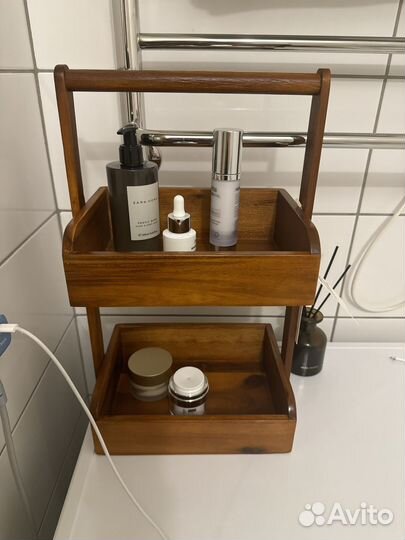 Zara hoom этажерка дерево акации новая