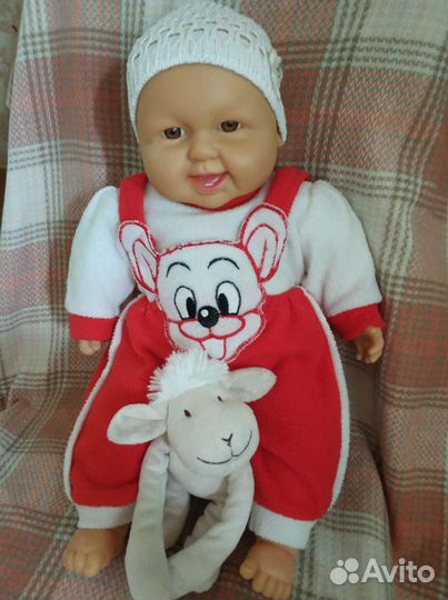Кукла пупс мягконабивной 46см