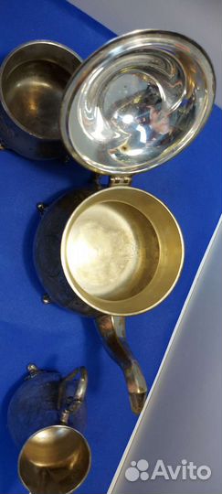 Антикварный кофейный набор E.P.N.S. Sheffield