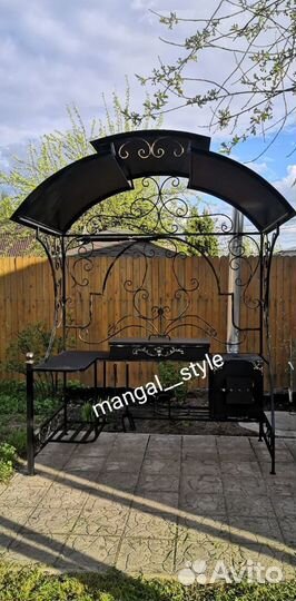 Мангал с крышей