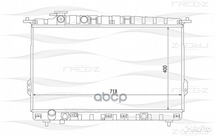 Радиатор двигателя KK0227 free-Z