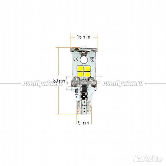 Светодиодная лампа T15-2835-10SMD,10Вт