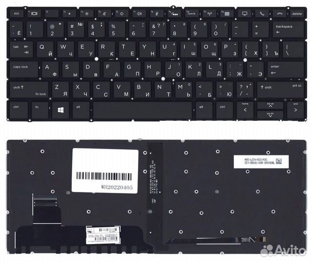 Клавиатура к HP EliteBook x360 830 G5 черная с под