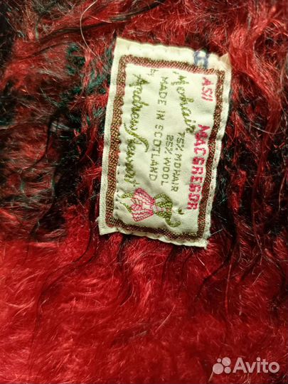 Шарф мужской, мохеровый, винтаж