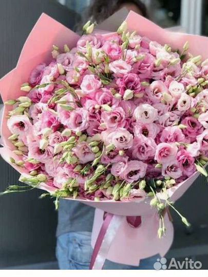 Эустома букет, доставка экстом