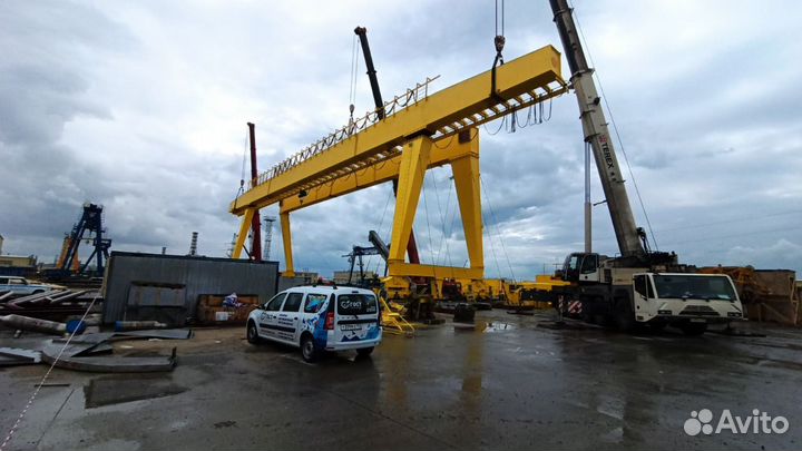 Козловой кран 100 тонн новый на заказ