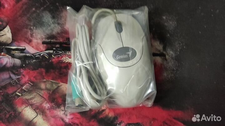 Мышь оптическая Genius NetScroll 110 (ретро, ps/2)