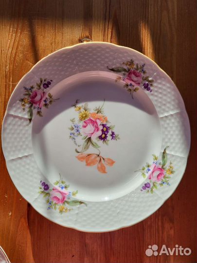 Предметы сервиза мейсенский букет