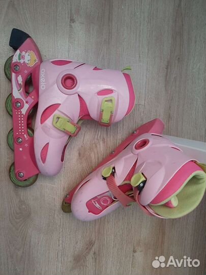 Детские ролики и защита 32-34 р-ры