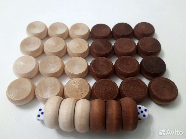 Фишки для нард 22 мм. дерево