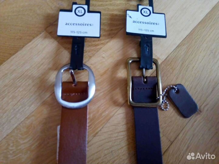 Новые ремни XL кожа C&A (Германия)