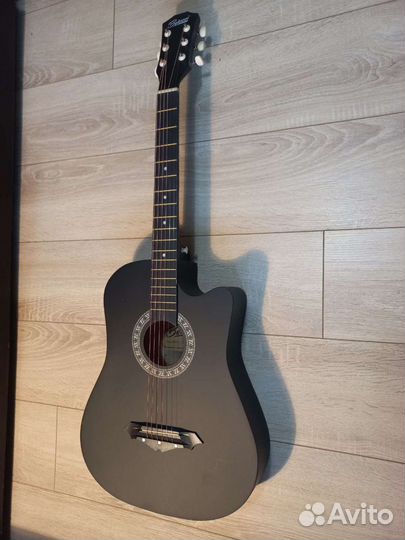 Акустическая гитара матовая+чехол