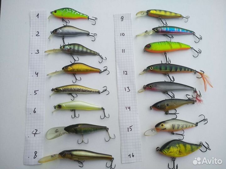 Воблеры оригинал много разных