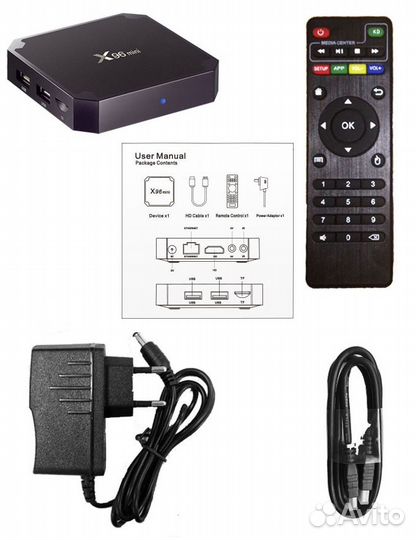 Android тв бокс X96 mini 1/8GB Смарт тв приставка