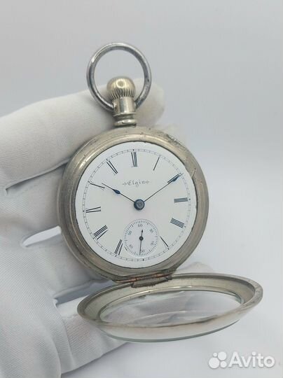 Большие карманные часы Elgin. 1899 г