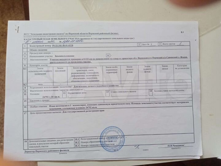 Участок 2,49 га (СНТ, ДНП)