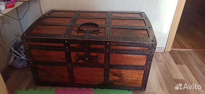 Сундук деревянный ручная работа ковка
