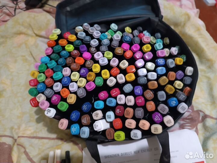 Профессиональные маркеры для рисования 168 шт