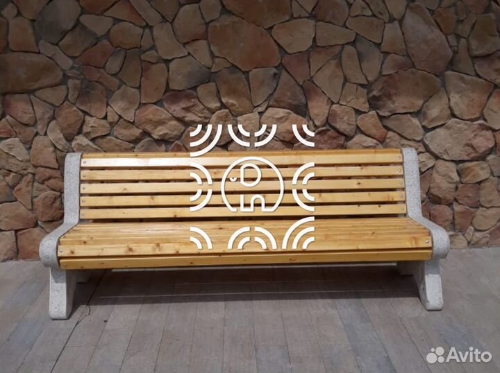 Лавка из бетона Классик от слон декор бетон